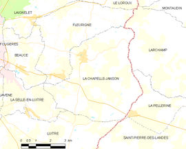 Mapa obce La Chapelle-Janson