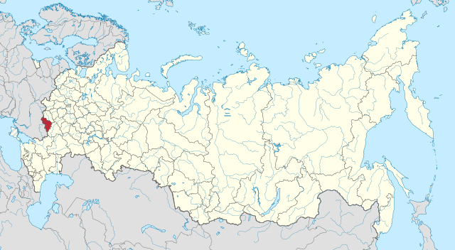 Poziția regiunii Regiunea Belgorod