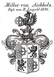 Wappen derer von Miller zu Aichholz 1691