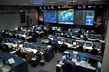 NASA's "Shuttle" (White) Flight Control Room in Houston, Texas Mission control center.jpg