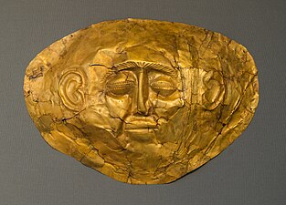 Mask from a Mycenaean Grave Circle.