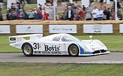 A Group C Nimrod NRA/C2 which used Aston Martin's V8 engines in the 1980s.