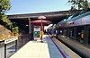 A northbound train at Marin Civic Center station, 2018