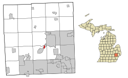 Location of Keego Harbor, Michigan