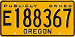 Государственный номерной знак штата Орегон (желтый) .jpg