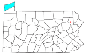 Locator map for Scranton, Pennsylvania, United...
