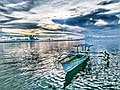 Pantai Benteng di Pulau Selayar sebagai tempat tambatan perahu nelayan