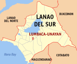 Lumbaca-Unayan na Lanao do Sul Coordenadas : 7°46'N, 124°15'E