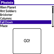Phoinix, a Game Boy emulator for Palm OS.