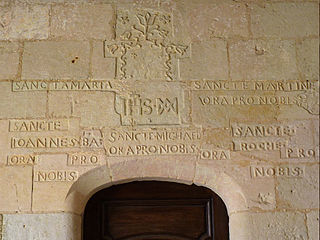 Inschrift über dem Eingang