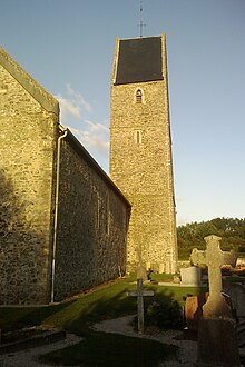 Ang Bell Tower sa Simbahan sa Notre-Dame