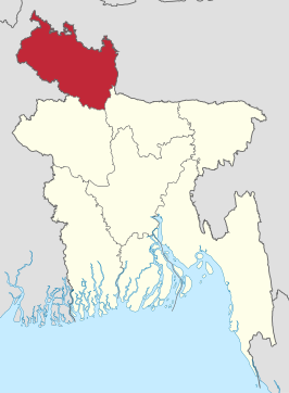 Kaart van Rangpur