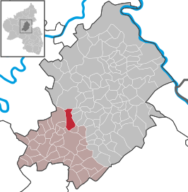Kaart van Reckershausen
