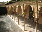 The preserved northern portico of the Patio de Machuca