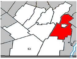 Location within Les Jardins-de-Napierville RCM