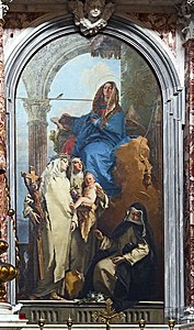 La Vierge et les saintes dominicaines par Tiepolo.