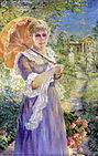 Dame au parasol, 1899, huile sur toile — Collection particulière.