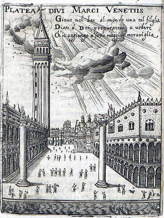 Itinerario overo nova descrittione de' viaggi principali d'Italia, nella quale si ha piena notitia di tutte le cose piu notabili, & degne d'esser vedute, 1649 – Venezia, Piazza San Marco