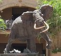 Shawu, l'éléphant symbole en bronze du palace de Lost City à Sun City