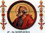 Драбніца для Сымпліцыюс (папа рымскі)