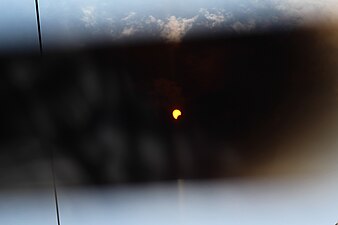 Затмение в Гюмри, Армения в 9:45 (UTC+4)