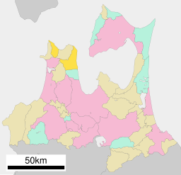 Sotogahamas läge i Aomori prefektur Städer:      Signifikanta städer      Övriga städer Landskommuner:      Köpingar      Byar