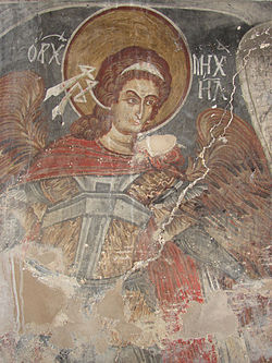 фреска на Свети Архангел Михаил