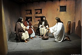 23ª Cena: Jesus lavando os pés dos discípulos