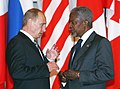 Russlands Präsident Wladimir Putin auf dem G8-Gipfel in Sankt Petersburg 2006, 15.-17. Juli 2006