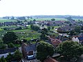 An aerial view of Wangford from the Church Tower