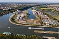 Blick auf das Wasserstraßenkreuz Minden, Kreis Minden-Lübbecke