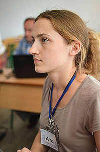 Віра Моторко, член ГО «Вікімедіа Україна», перекладач брошури «Редагуємо Вікіпедію»