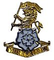 Photo of parade dress cap badge of the Yorkshire Regiment