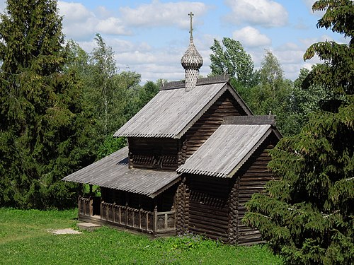 433. Церковь Успения Пресвятой Богородицы из д. Никулино, Великий Новгород. Автор — Aniacra