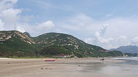 Flying Sand Beach (飞沙滩) sur la côte est de l'île de Shangchuan.