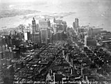 1926 zentral rechts in Schräg­luft­bild Lower Manhattans