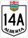 Highway 14A marker