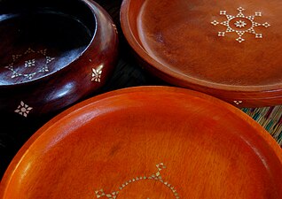 Wood handicraft made from timber of this species, Lombok, Indonesia