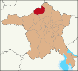 Map showing Çamlıdere District in Ankara Province