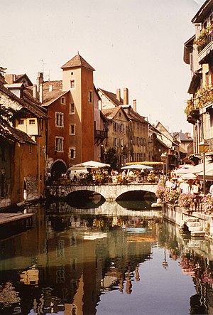 Old part of Annecy (France)