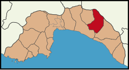 Distretto di Akseki – Mappa
