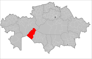 موقعیت شهرستان آرال در نقشه