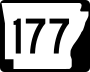 Highway 177 marker