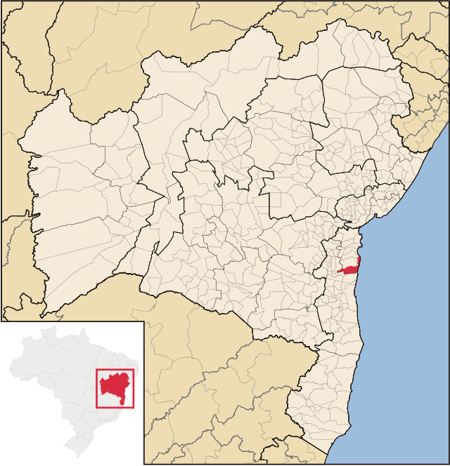 Localização de Maraú na Bahia