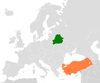 Location map for Belarus and Turkey.