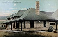 Milford station in 1913