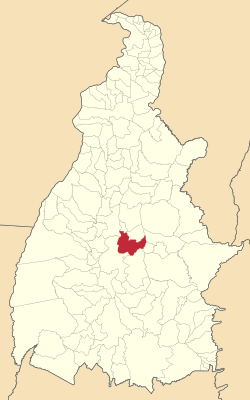 帕尔马斯在托坎廷斯州的位置