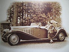 Jean Bugatti et sa Bugatti Royale Type 41 Roadster Esders de 1932