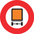 2.10.1 Prohibition of vehicles carrying dangerous goods (always valid in tunnels)