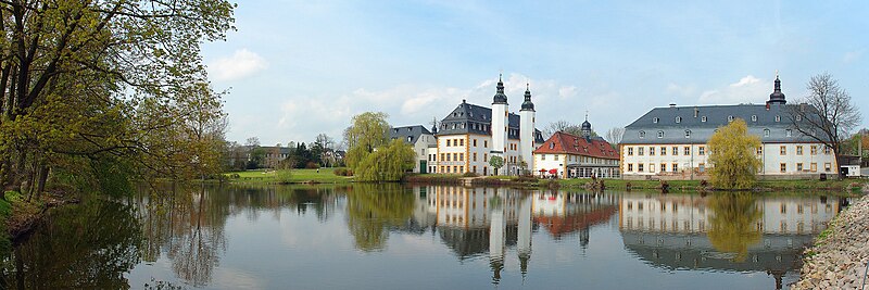 Panorama över slottet Blankenhain